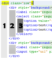 indent