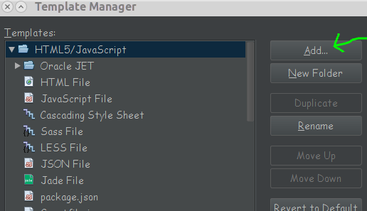 templatae-netbeans